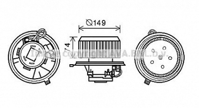 AVA QUALITY COOLING al8138 -  Электродвигатель, вентиляция салона